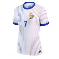 Camisa de Futebol França Antoine Griezmann #7 Equipamento Secundário Mulheres Europeu 2024 Manga Curta